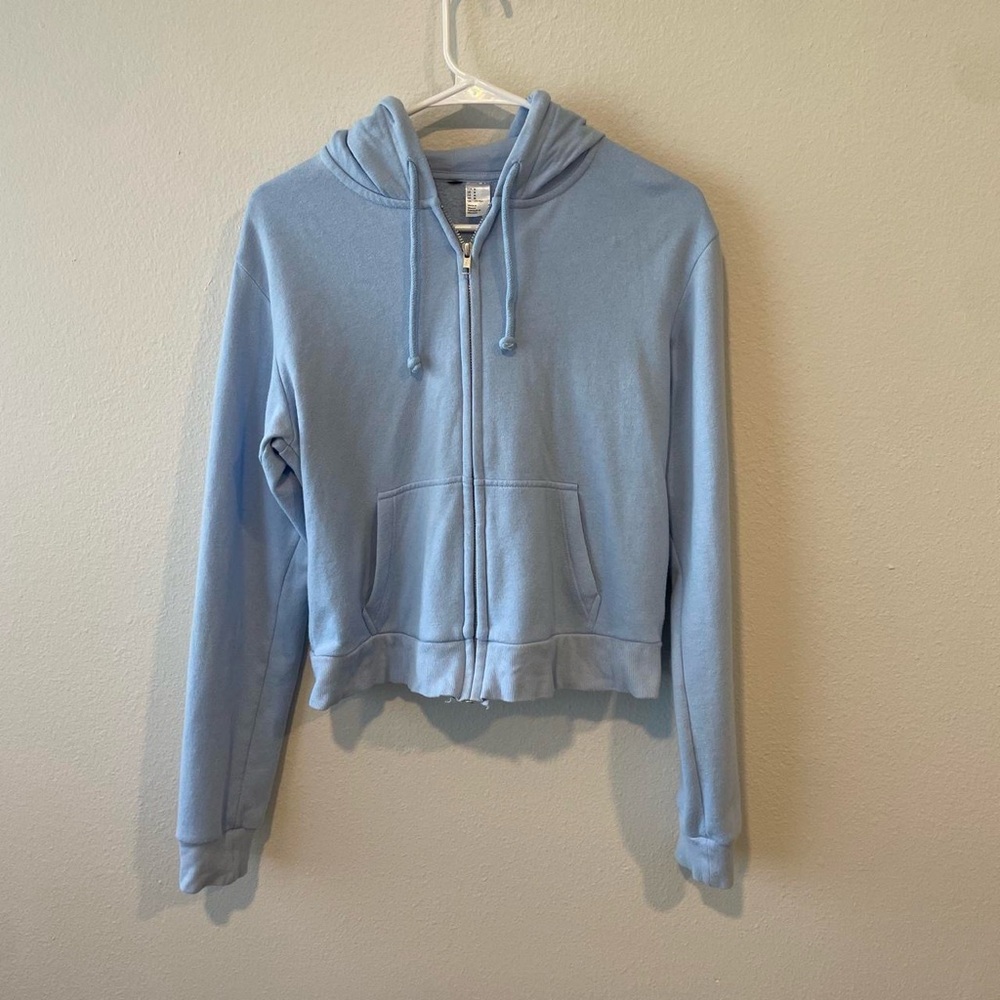 H&M Blue Sweater Classic Pullover Cotton Blend